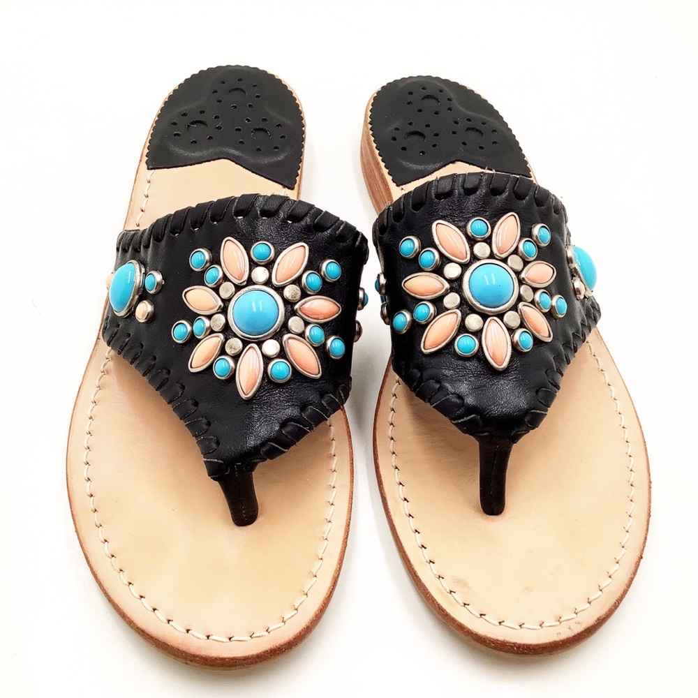 {Jack Rogers} Thong Leather Sandals